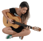 editing girl png guitar download image 4684