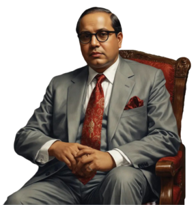 Ambedkar png sitting on chair image