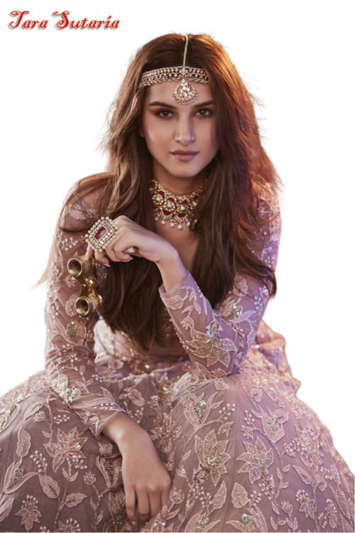 Awesome bollywoord actress tara sutaria photo in beautiful pink dress