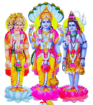 Bramha vishnu mahesh png all three creater of universe present in this picture