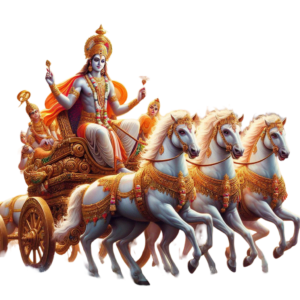 lord surya god pbg image sitting on rath with hourses in image