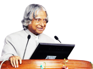 apj abdul kalam png who is delivering a speech on stage