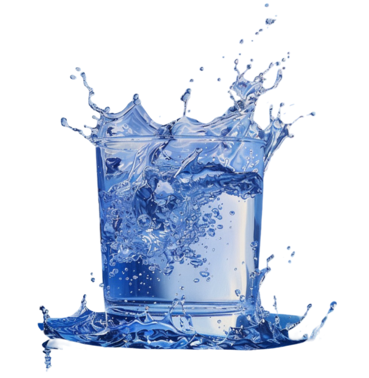 attractive drinking glass of water png image