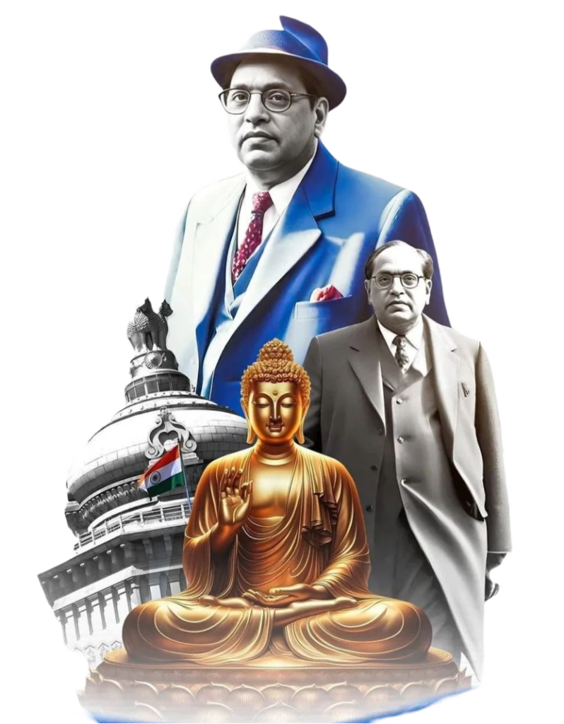 babasaheb ambedkar png image with god buddha