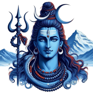 blue image bholenath png with trishul
