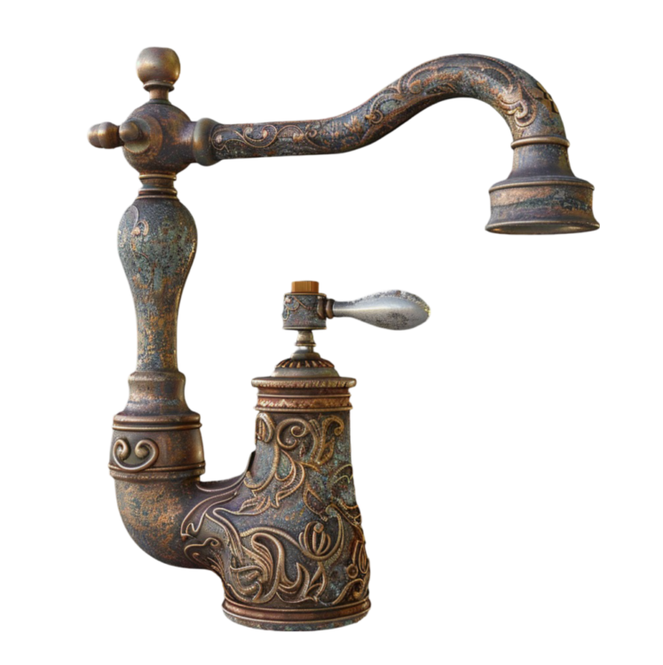stylish copper tap png image