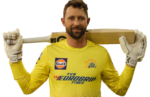 devon conway png image with cricket bat is wearing yellow sports dress standing in sky background hd devon conway