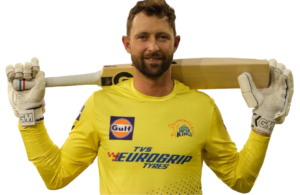 devon conway png image with cricket bat is wearing yellow sports dress standing in sky background hd devon conway
