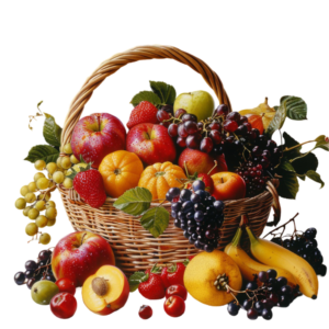 fruit basket png image of basket full of fruits