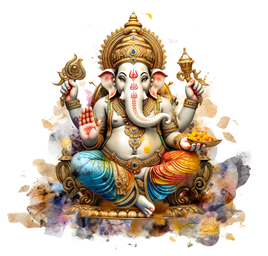 colourful ganesh png image file
