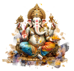 colourful ganesh png image file