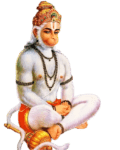 hanuman png doing mediatation