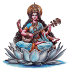 sketch png image of god maa saraswati png images