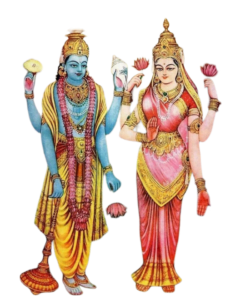 laxmi narayan png in this picture both god vishnu and lakshmi present