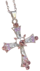 pink Cross Necklace png image