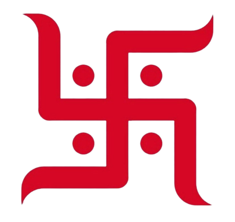 red hindu swastik png image
