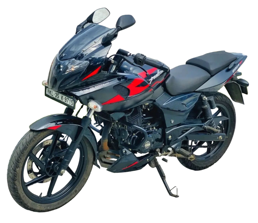 stylish black pulsar 220 png image with no background