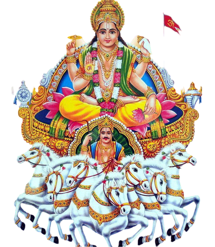 sun god png sitting on rath with hourses