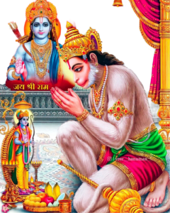 veer hanuman png doing pray to jai shree ram ji