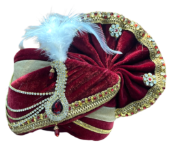 Maroon dulha pagdi png image