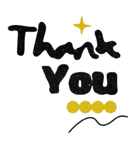 black thank you png image