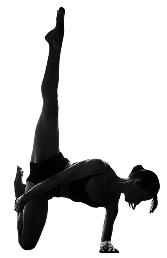 black yoga png girl logo image