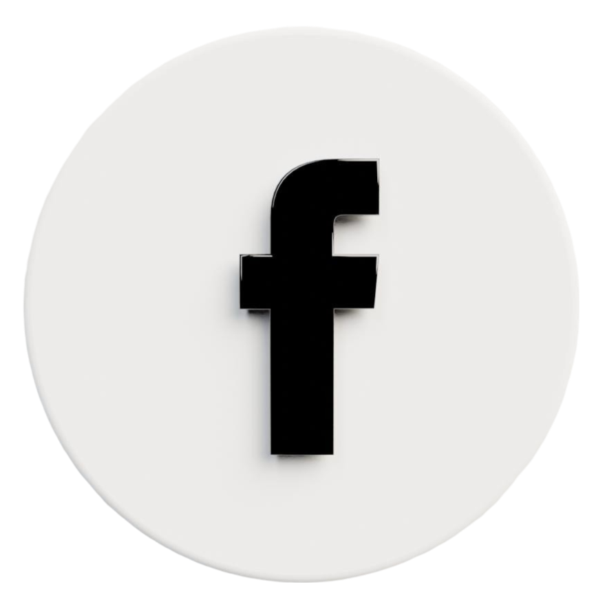 facebook png logo white image