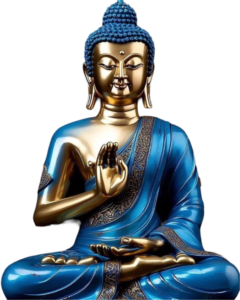 beautiful blue stachu gautam buddha png image hd