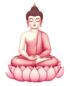 pink gautam buddha png transparent