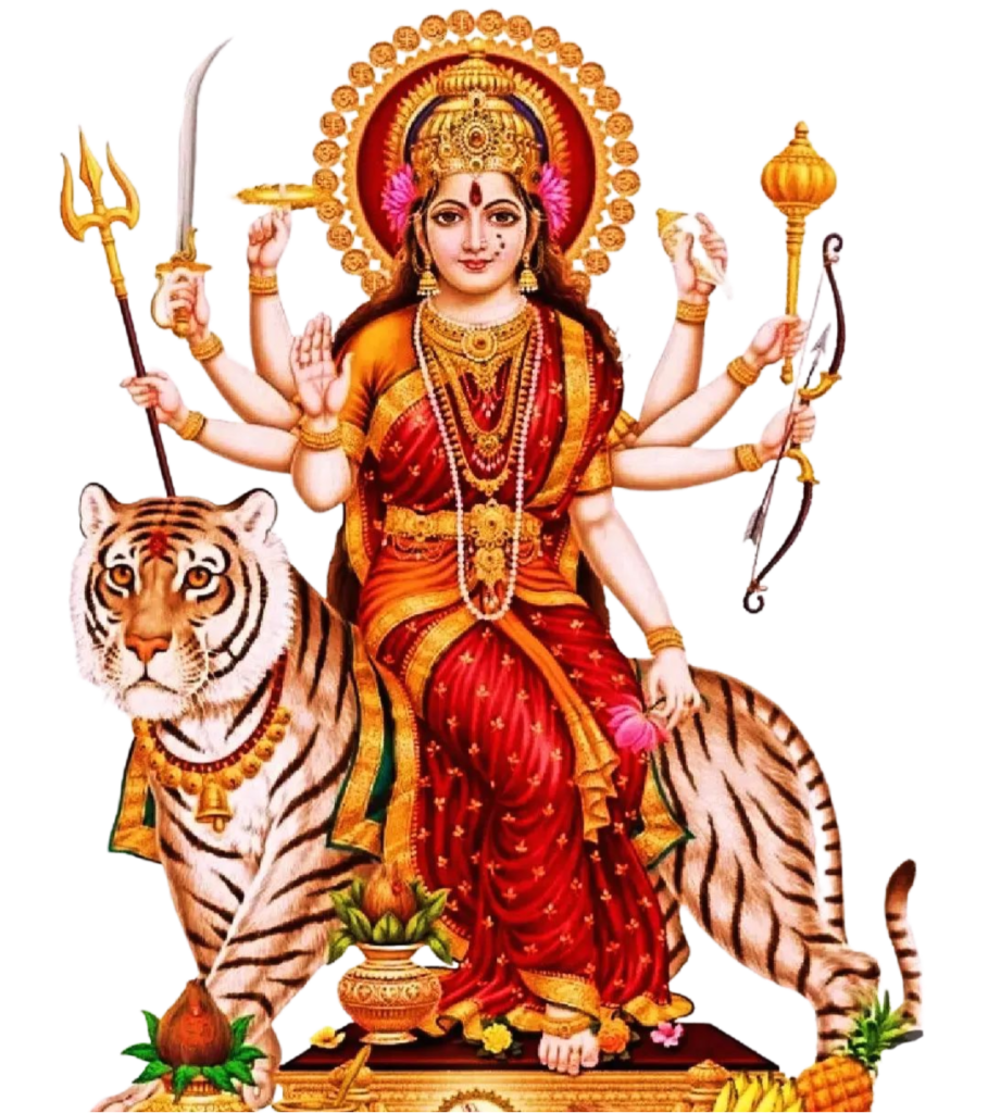 goddess maa Sherawali png image also known as durga ji png,durga mata png, maa durga png, durga devi photo png, durga ji ka png photo, maa durga murti png