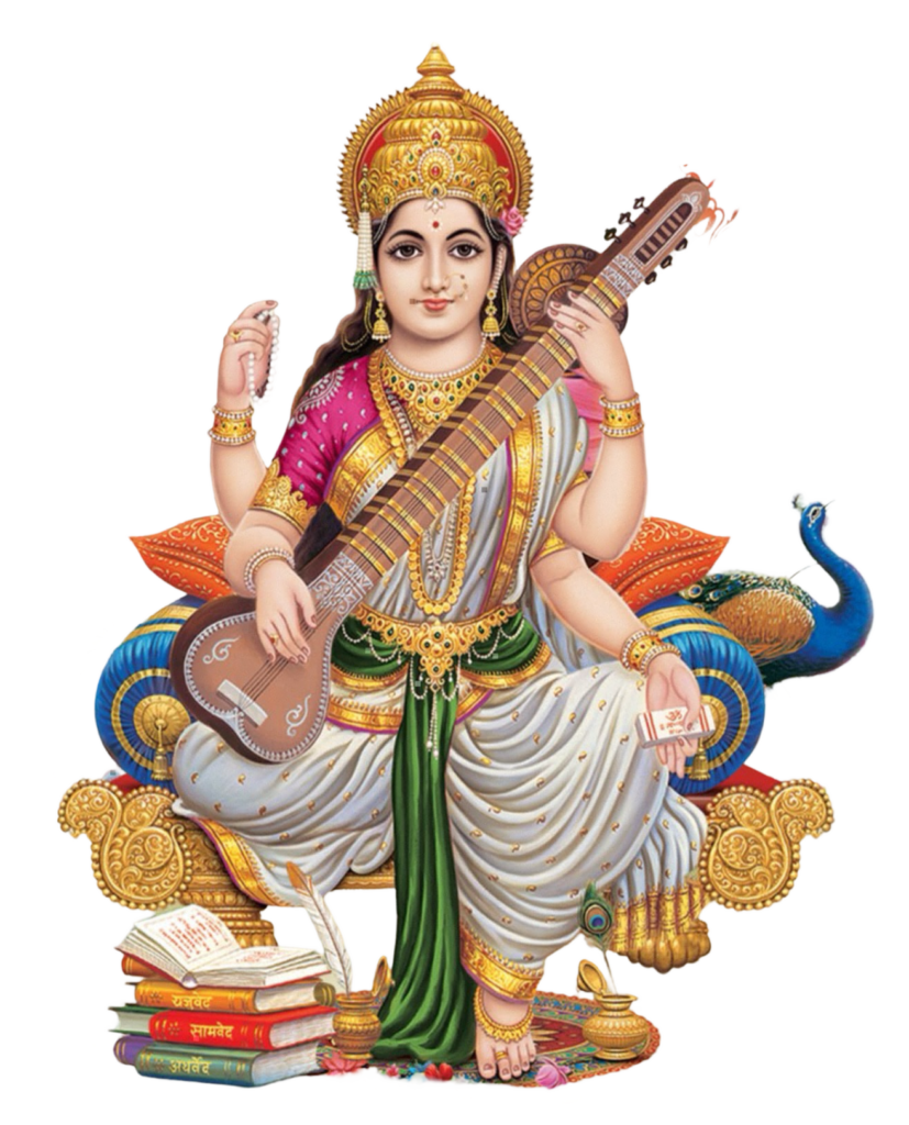 goddess maa saraswati png image