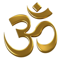 golden om png image