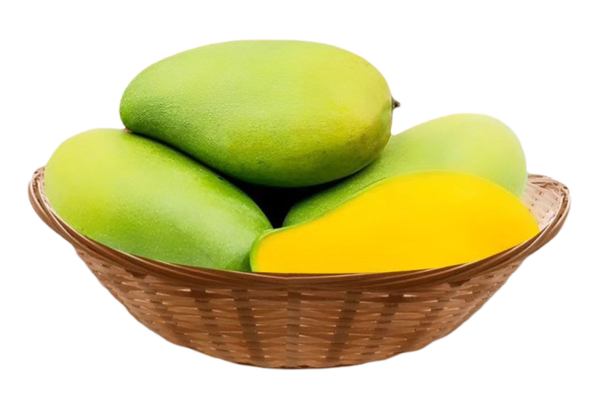 green mango png image in small basket