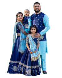 indian family png image with kids