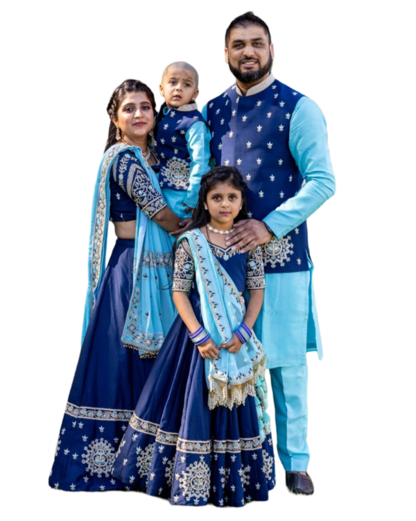 indian family png image with kids