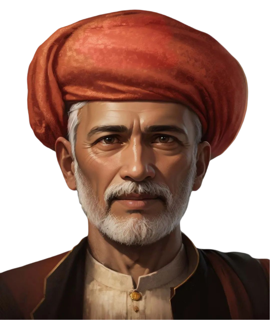 jyotiba phule png image with red pagdi