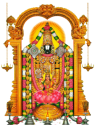 lord Venkateswara png image with god laxmi ji image in center of image