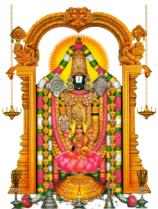lord Venkateswara png image with god laxmi ji image in center of image