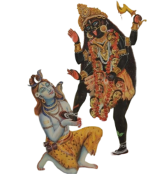 maa kali png photo with mahadev