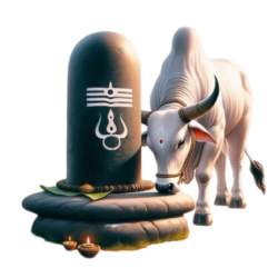 mahadev shivling png image with nandi ji