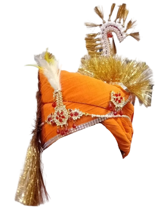 orange dulhe ki pagdi png image 34