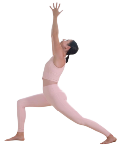pink dress girl in yoga png photo