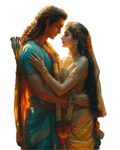 ram png image with sita showing love