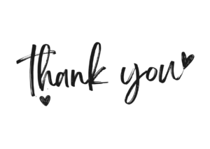 black text thank you png image hd