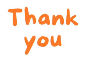 orange text thank you png images file