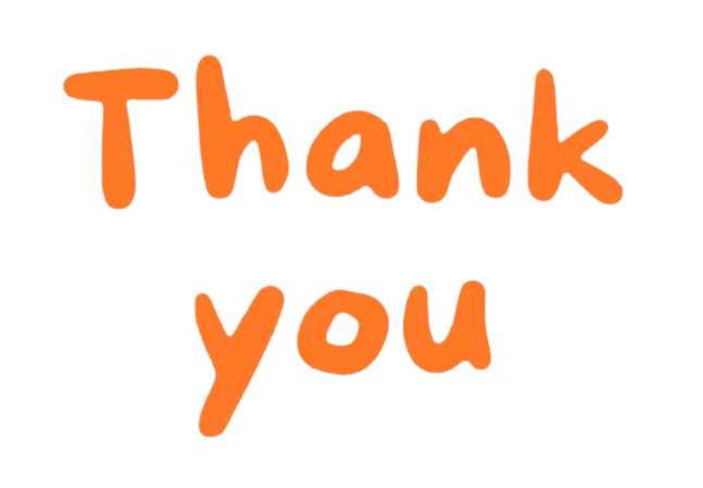 orange text thank you png images file