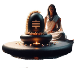 transparent shivling png image with girl