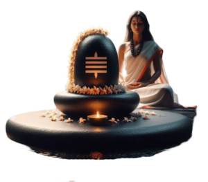 transparent shivling png image with girl