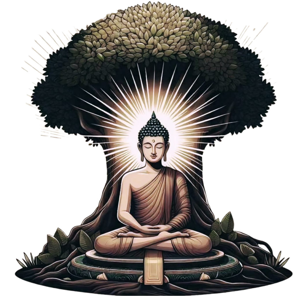 tree design gautam buddha png pic