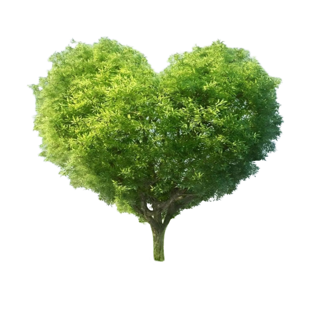 tree green heart png photo